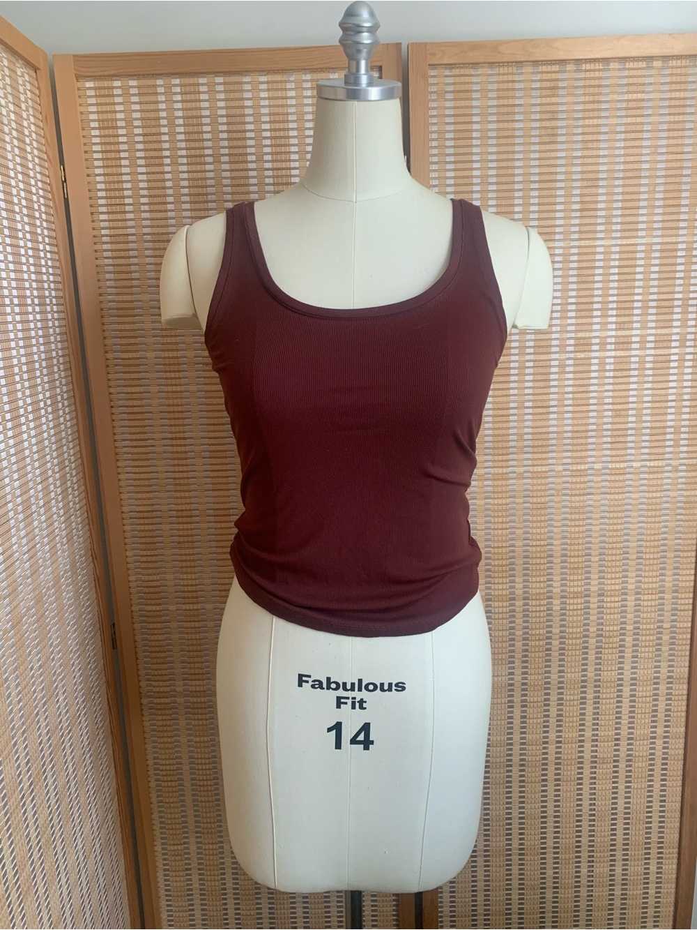 Express Tank Top - Deep Brown/Burgundy